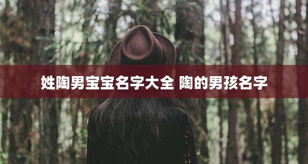 姓陶男宝宝名字大全 陶的男孩名字