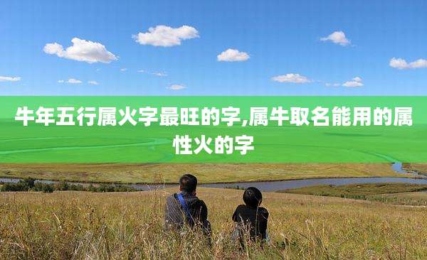 牛年五行属火字最旺的字,属牛取名能用的属性火的字