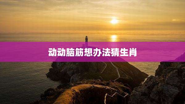 动动脑筋想办法猜生肖