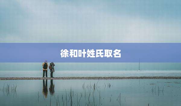 徐和叶姓氏取名