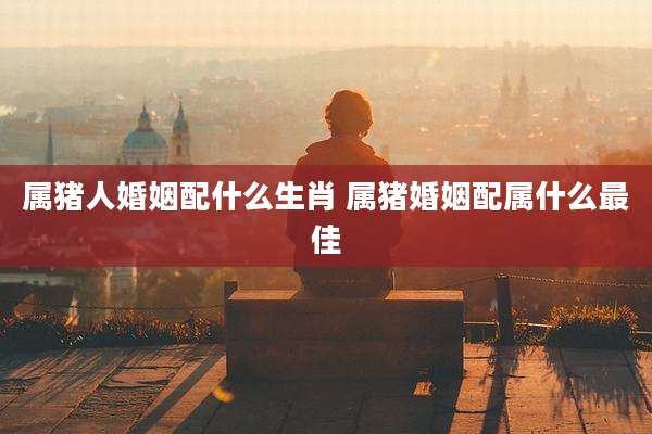 属猪人婚姻配什么生肖 属猪婚姻配属什么最佳