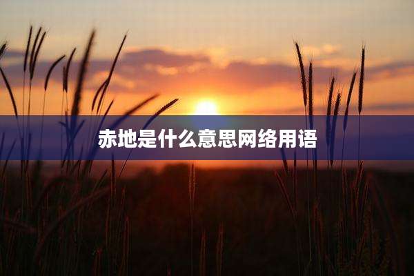 赤地是什么意思网络用语