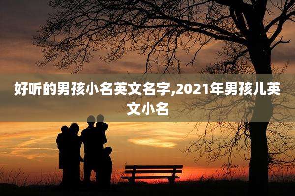 好听的男孩小名英文名字,2021年男孩儿英文小名