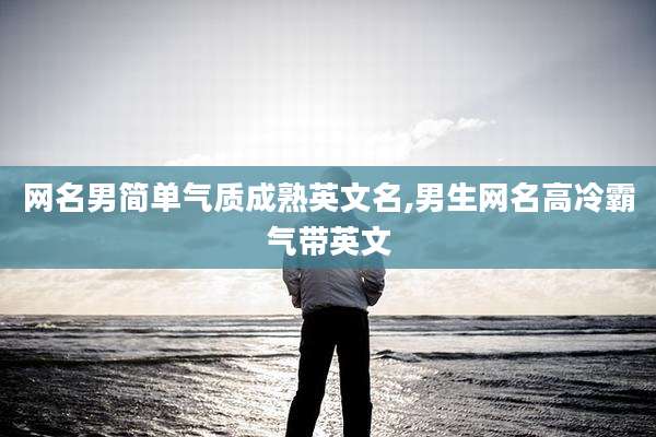 网名男简单气质成熟英文名,男生网名高冷霸气带英文