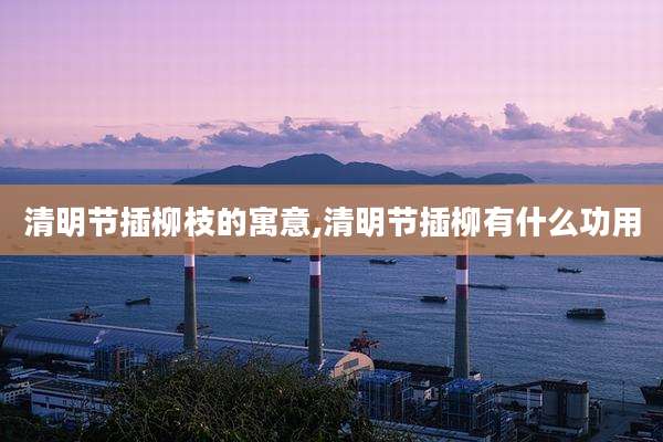 清明节插柳枝的寓意,清明节插柳有什么功用