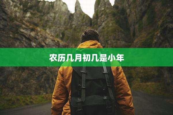 农历几月初几是小年