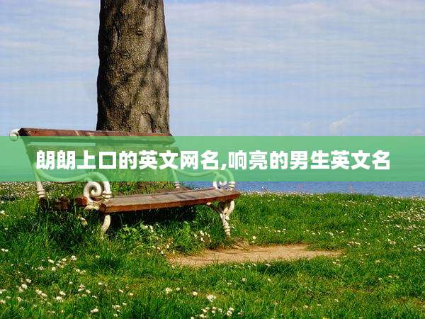 朗朗上口的英文网名,响亮的男生英文名