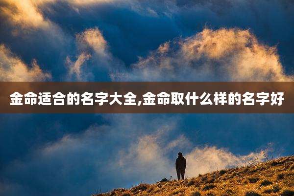 金命适合的名字大全,金命取什么样的名字好
