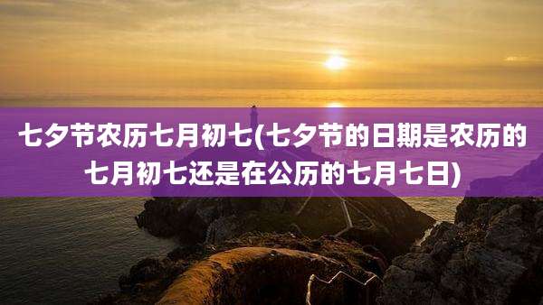 七夕节农历七月初七(七夕节的日期是农历的七月初七还是在公历的七月七日)