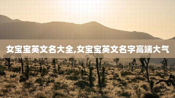 女宝宝英文名大全,女宝宝英文名字高端大气