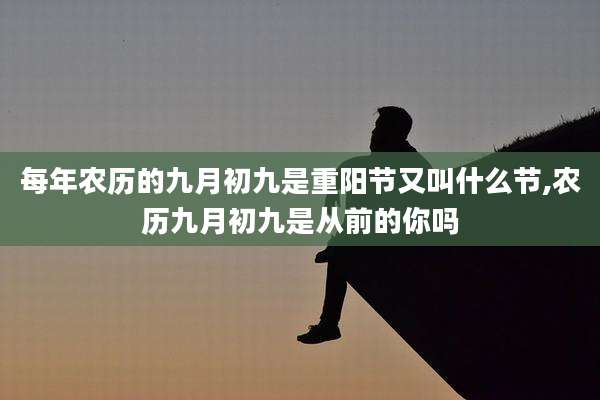 每年农历的九月初九是重阳节又叫什么节,农历九月初九是从前的你吗
