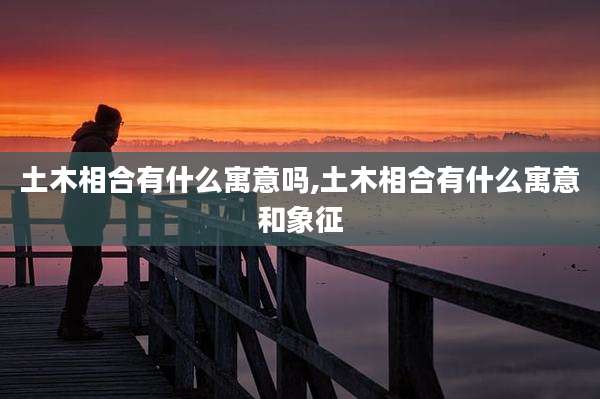 土木相合有什么寓意吗,土木相合有什么寓意和象征