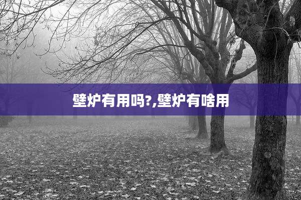 壁炉有用吗?,壁炉有啥用