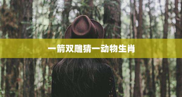 一箭双雕猜一动物生肖