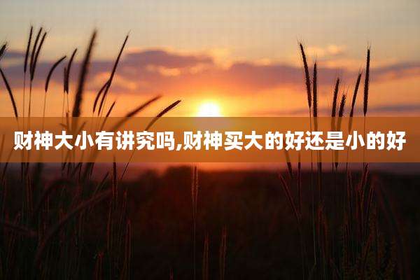 财神大小有讲究吗,财神买大的好还是小的好