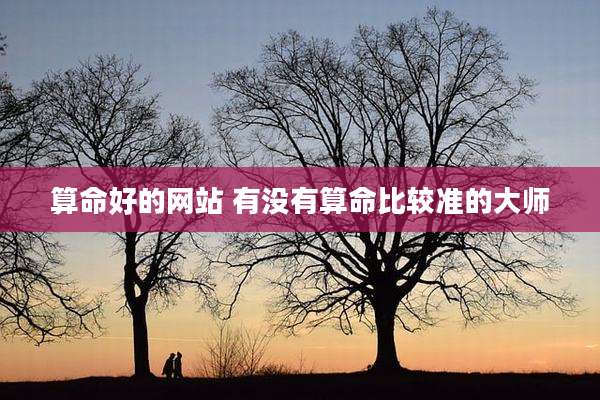 算命好的网站 有没有算命比较准的大师