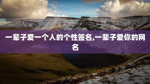 一辈子爱一个人的个性签名,一辈子爱你的网名