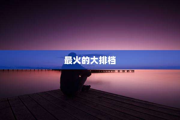 最火的大排档