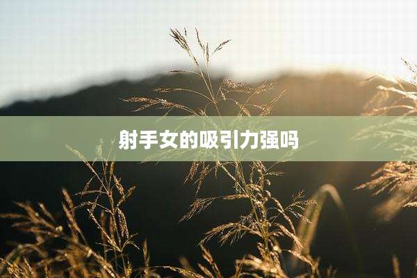 射手女的吸引力强吗