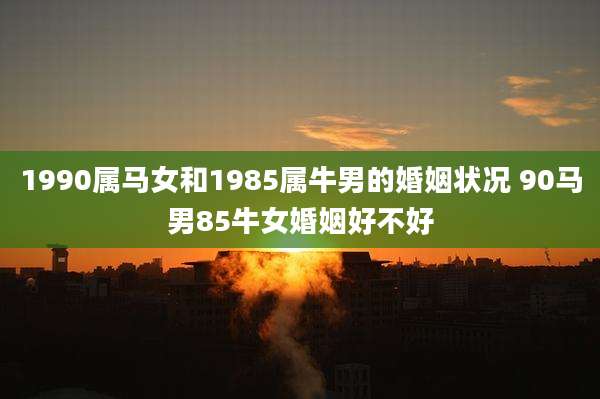 1990属马女和1985属牛男的婚姻状况 90马男85牛女婚姻好不好
