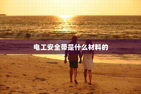 电工安全带是什么材料的