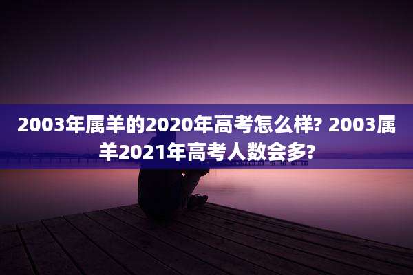 2003年属羊的2020年高考怎么样? 2003属羊2021年高考人数会多?