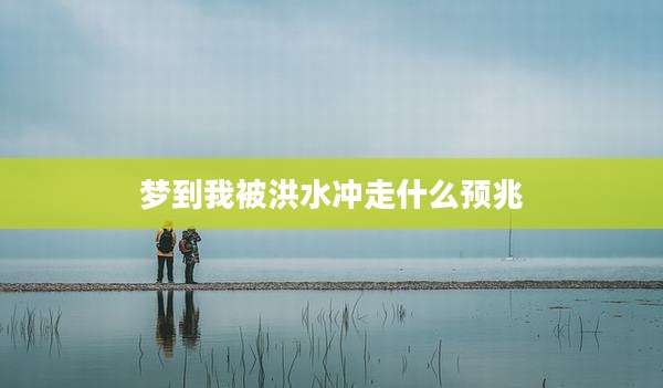 梦到我被洪水冲走什么预兆