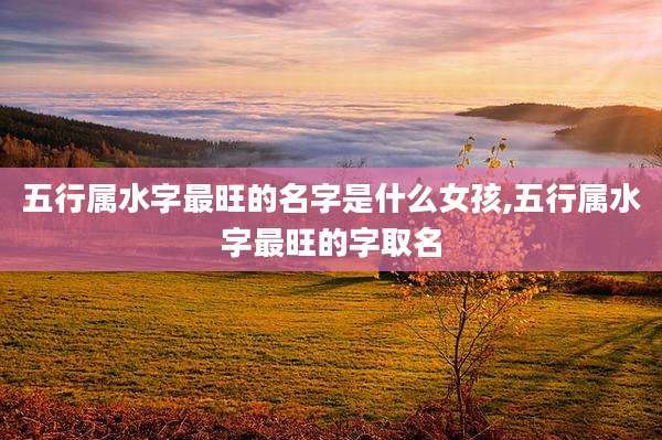 五行属水字最旺的名字是什么女孩,五行属水字最旺的字取名