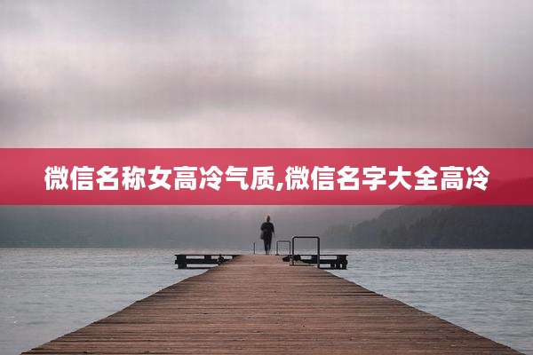 微信名称女高冷气质,微信名字大全高冷