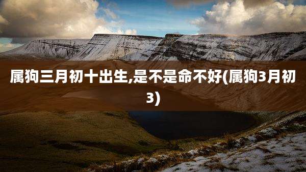 属狗三月初十出生,是不是命不好(属狗3月初3)