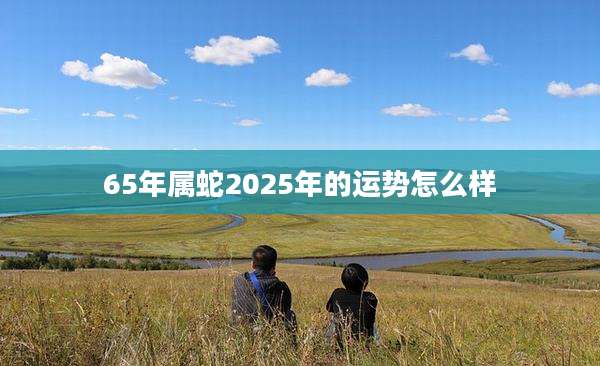 65年属蛇2025年的运势怎么样