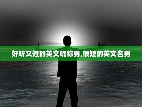 好听又短的英文昵称男,很短的英文名男