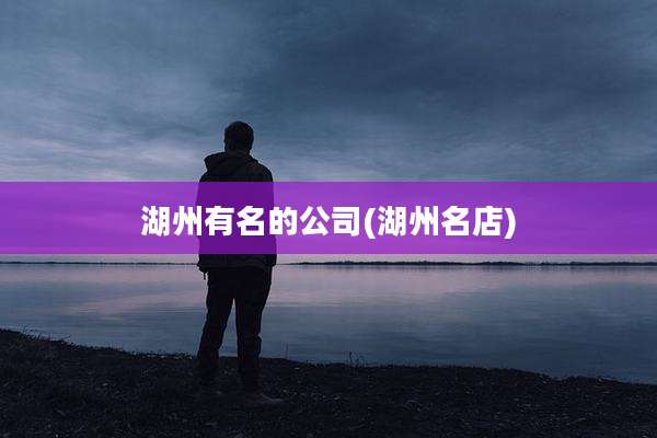 湖州有名的公司(湖州名店)