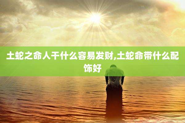 土蛇之命人干什么容易发财,土蛇命带什么配饰好