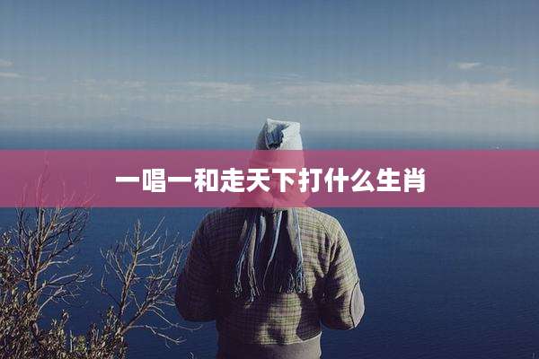 一唱一和走天下打什么生肖