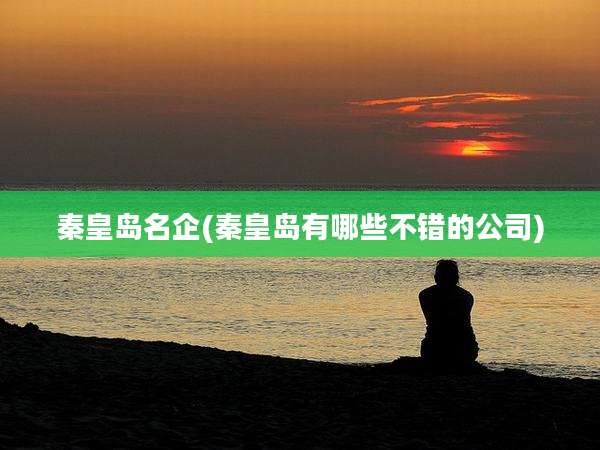 秦皇岛名企(秦皇岛有哪些不错的公司)
