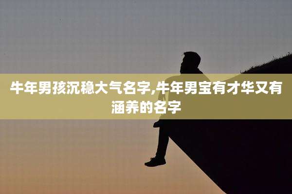 牛年男孩沉稳大气名字,牛年男宝有才华又有涵养的名字