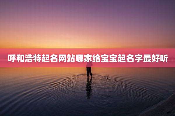 呼和浩特起名网站哪家给宝宝起名字最好听