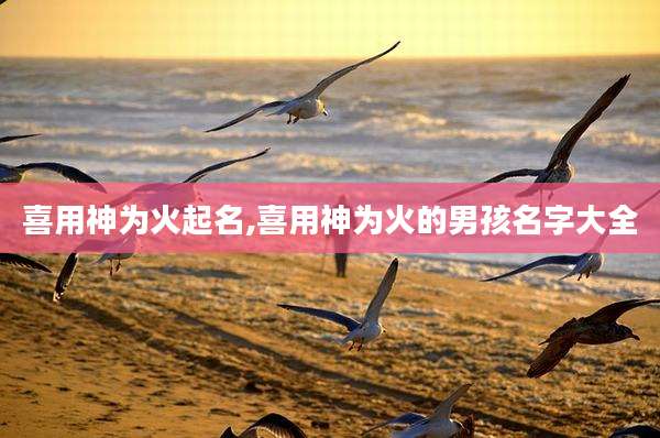 喜用神为火起名,喜用神为火的男孩名字大全