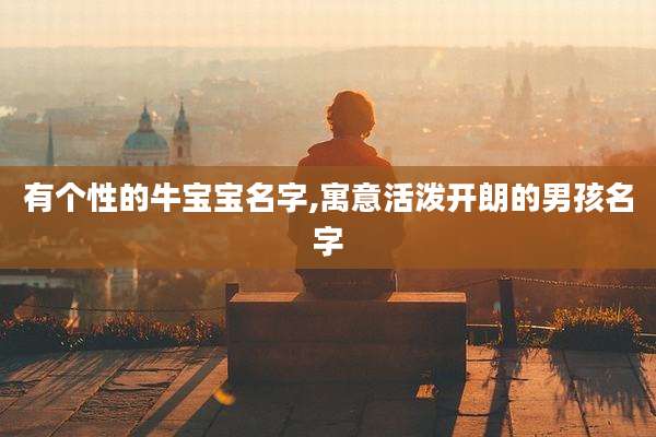 有个性的牛宝宝名字,寓意活泼开朗的男孩名字