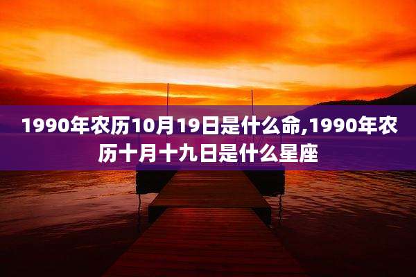 1990年农历10月19日是什么命,1990年农历十月十九日是什么星座