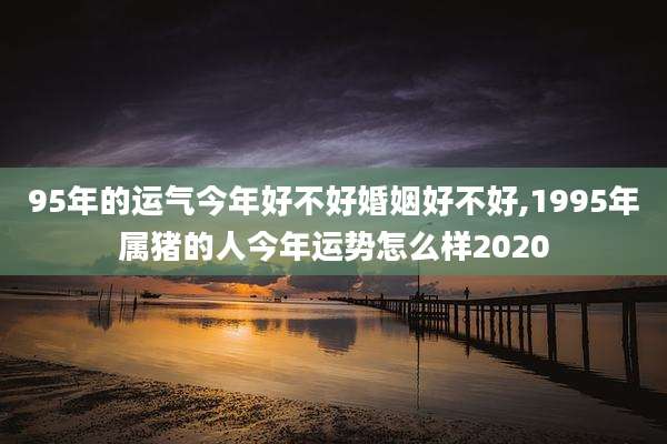 95年的运气今年好不好婚姻好不好,1995年属猪的人今年运势怎么样2020