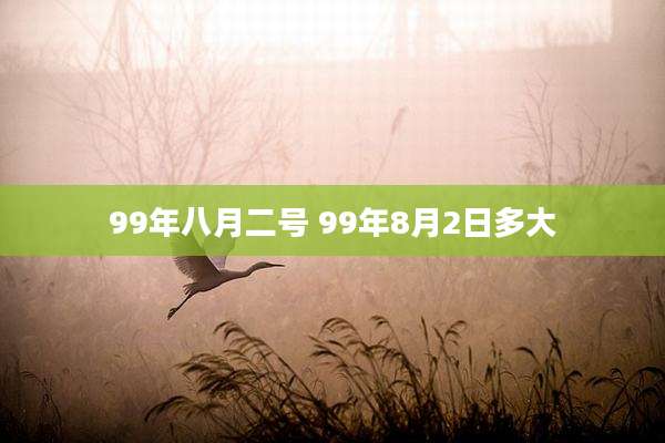 99年八月二号 99年8月2日多大