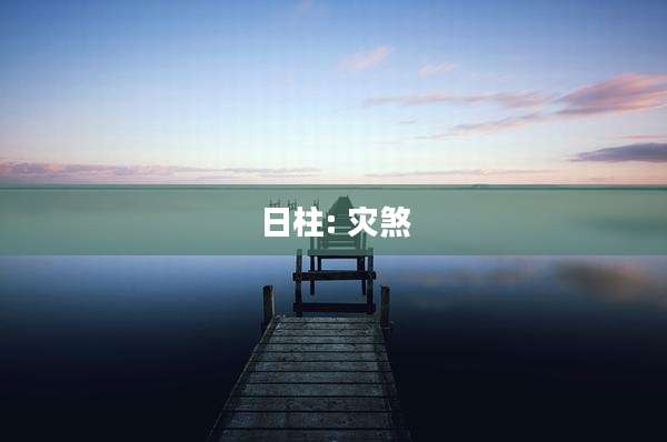 日柱: 灾煞