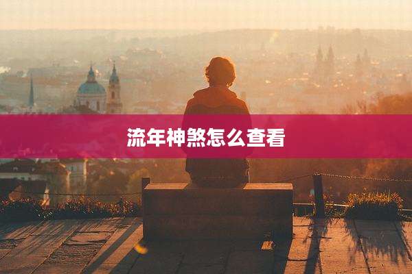流年神煞怎么查看
