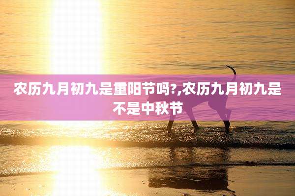 农历九月初九是重阳节吗?,农历九月初九是不是中秋节