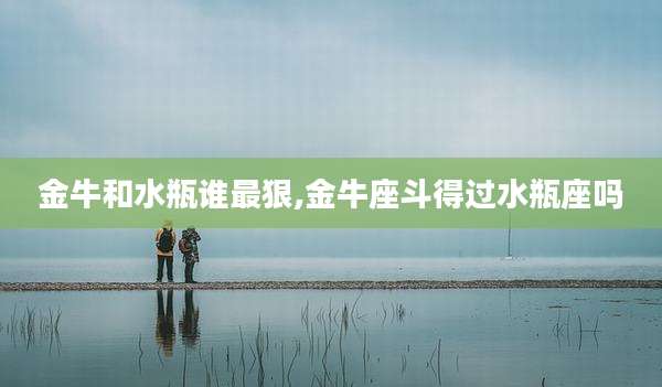 金牛和水瓶谁最狠,金牛座斗得过水瓶座吗