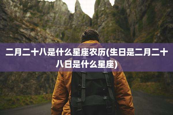 二月二十八是什么星座农历(生日是二月二十八日是什么星座)