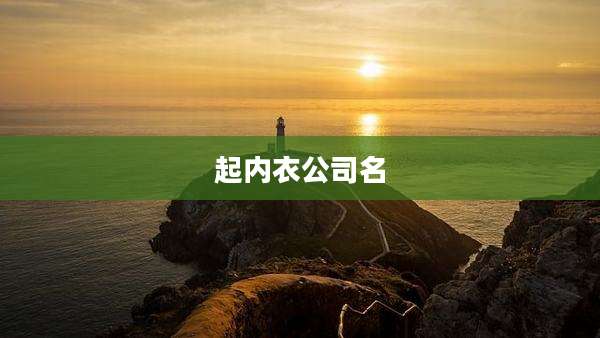起内衣公司名