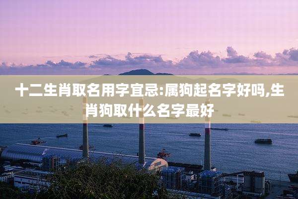十二生肖取名用字宜忌:属狗起名字好吗,生肖狗取什么名字最好